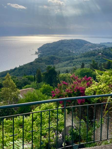 istock Greece - corfu- Chlomos village 1402796360
