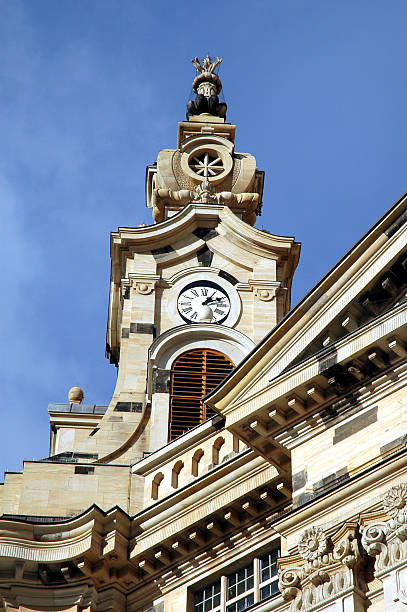 istock Frauenkircke Steeple & Clock In Dresden, Germany 140279744