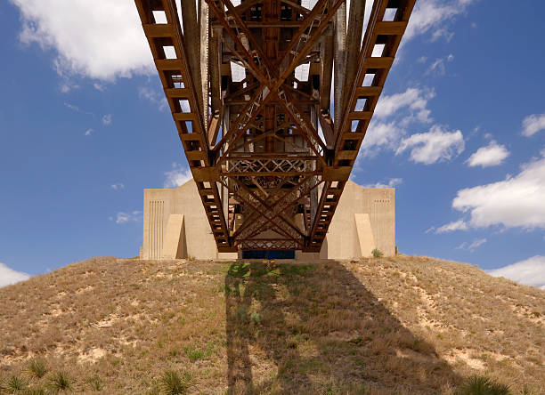 Mighty Samson Railroad Bridge, Kansas, From Below