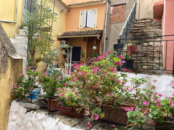 istock Greece- Corfou - sinarades old village 1402808554