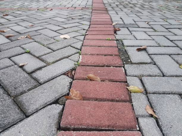 istock paving divider garden land for parking 1402808796