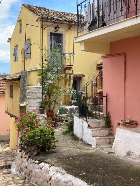 istock Greece - Corfou- sinarades old village 1402808823