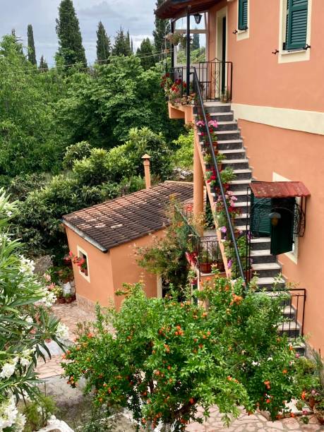 istock Greece- Corfou - sinarades old village 1402809913