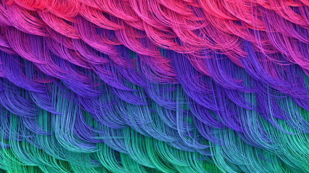 istock Abstract colorful fur hairy background 1402813516