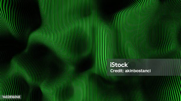 Abstract Striped Wavy Cloth Fabric Texture Background Stock Photo - Download Image Now