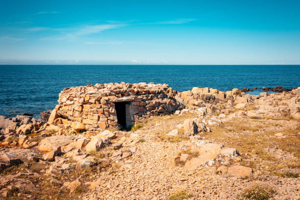 Abandoned old military outpost in Dagshog, Sweden.