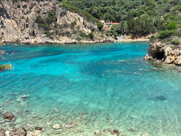 istock Greece - corfu - Paleokastritsa- beach 1402820280