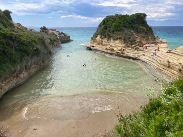 istock Greece - corfou - Sidari village and canal de l’amour beach 1402820468