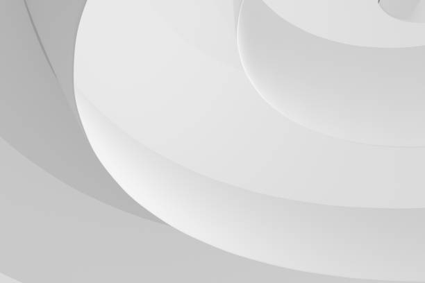 istock 3d white background of curved spherical shapes as an architectural concept, empty space for advertising, photo wallpaper, cover for a presentation on the theme of a modern city. 3d rendering 1402826987