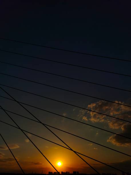 istock Geometry on the background of the sunset 1402827012