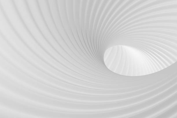 istock 3d white background of wavy soft walls as an architectural concept, empty space for advertising, photo wallpaper, cover for a presentation on the theme of a modern city. 3d rendering 1402827058