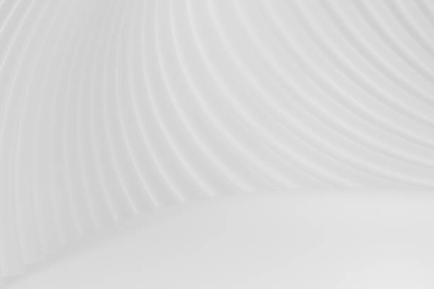 istock 3d white background of wavy exquisite walls as an architectural concept, empty space for advertising, photo wallpaper, cover for a presentation on the theme of a modern city. 3d rendering 1402827137