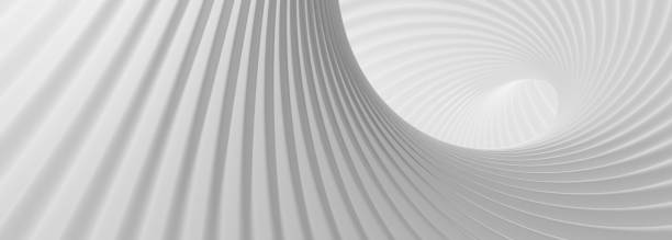 istock 3d white background of ornate smooth surfaces as an architectural concept, empty space for advertising, photo wallpaper, cover for a presentation on the theme of a modern city. 3d rendering 1402827337