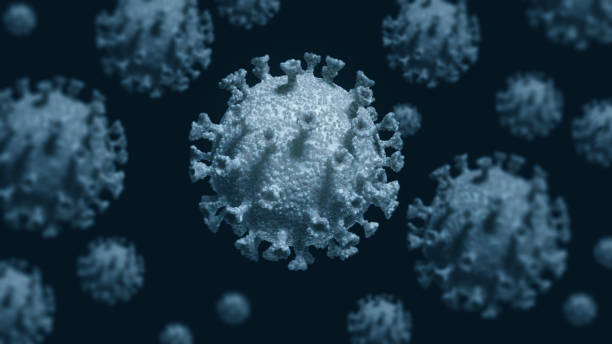 istock Virus cells. Coronavirus flu infection 1402828369