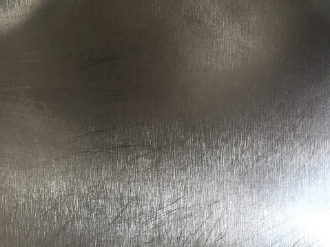 Full frame old and scratched stainless steel texture background