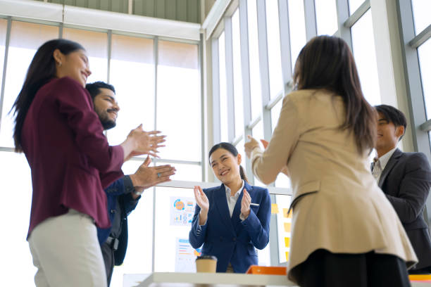 istock White collar workers are meeting on the table. 1402832437