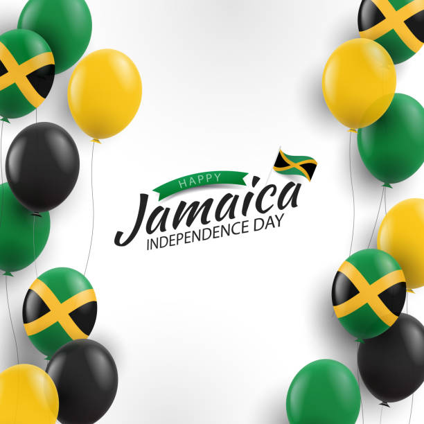 자메이카 독립 기념일. - jamaican culture stock illustrations