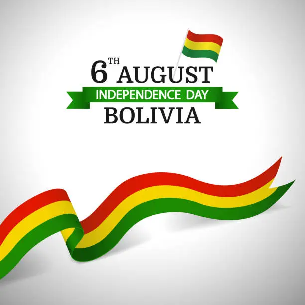 Vector illustration of Bolivia Independence Day.