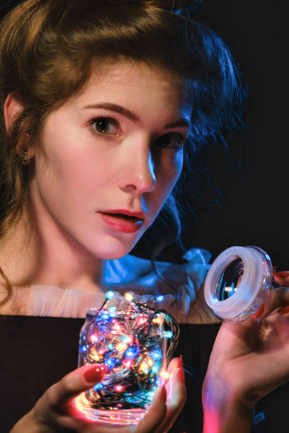 istock woman with garland 1402843036