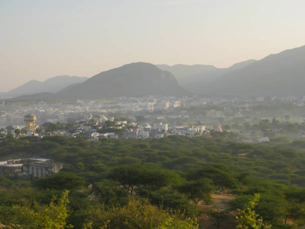 istock Pushkar City landscape Aerial View from Mountain 1402845423