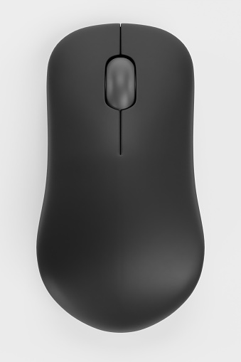 Realistic 3D Render of PC Mouse