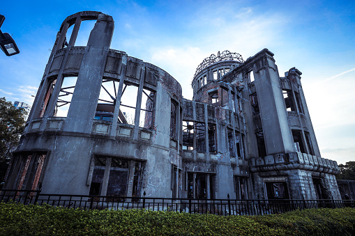 Ruins of A-Bomb Dome in the Heart of Hiroshima, Japan
