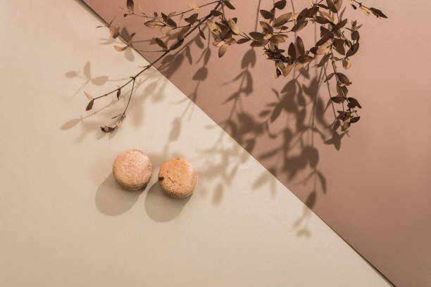 istock Macaroons and dry leaves flat lay 1402847029