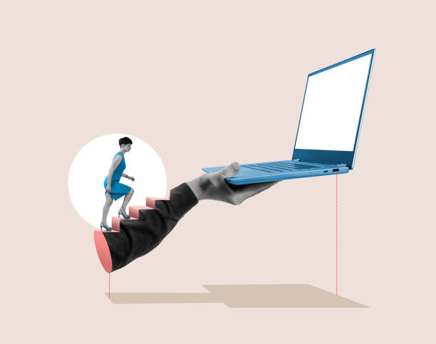 istock Climbing the career ladder. 1402848549