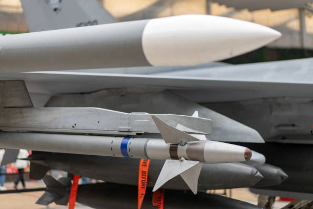 istock Airplane missile launcher close up 1402853066