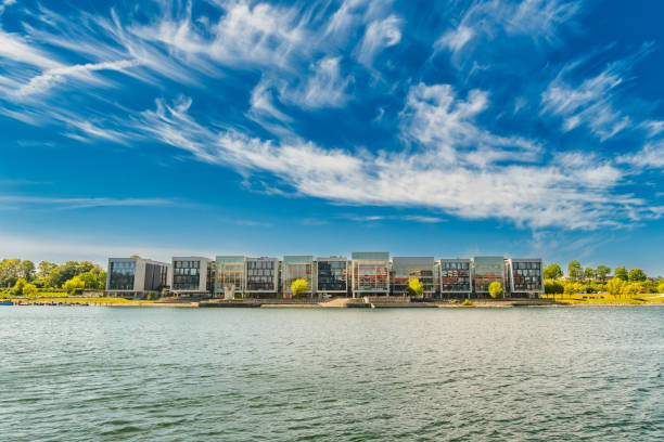 istock Sonderborg skyline at Alssund with the university, Denmark 1402853097