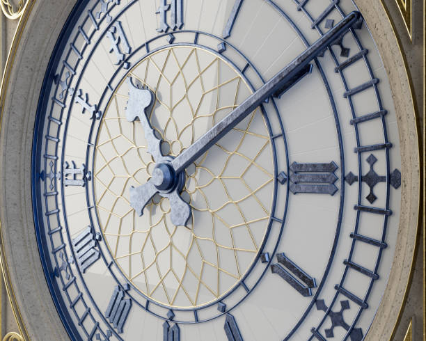 istock Antique Iron and Glass Tower Clock 1402853293