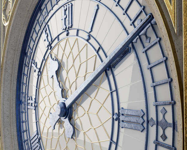 istock Antique Iron and Glass Tower Clock 1402853502
