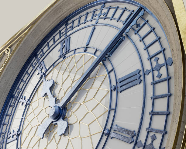 istock Antique Iron and Glass Tower Clock 1402853552