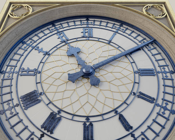 istock Antique Iron and Glass Tower Clock 1402853554
