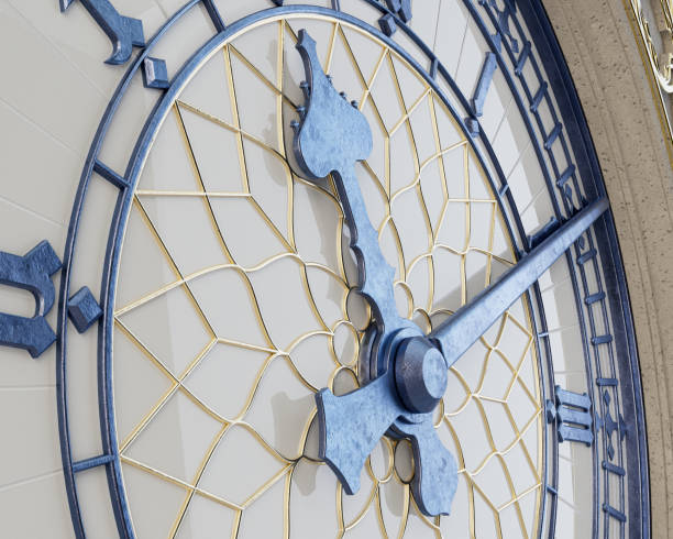 istock Antique Iron and Glass Tower Clock 1402853599
