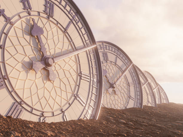 istock Antique Clocks In The Desert 1402853669