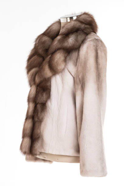 istock Expensive fur coats collection on a mannequin. 1402857315