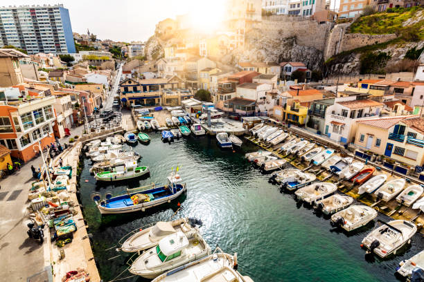 istock Harbor at Vallon Des Auffes in Marseille 1402857389