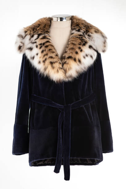 istock Expensive fur coats collection on a mannequin. 1402857610