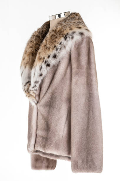 istock Expensive fur coats collection on a mannequin. 1402858210