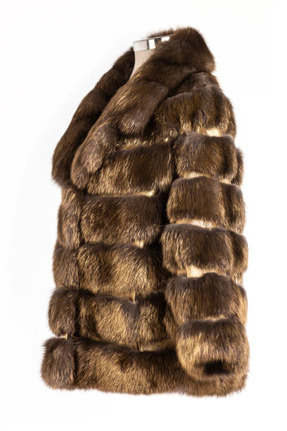 istock Expensive fur coats collection on a mannequin. 1402859332