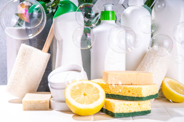 istock Organic cleaning products 1402860760