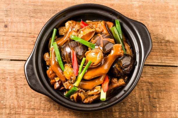 istock Chinese food: a plate of braised goose paw 1402863578