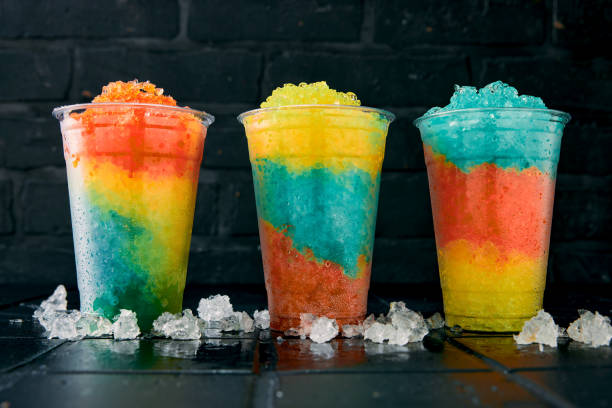 istock Glasses full of tasty slush drinks 1402866887
