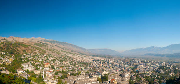 istock Berat town in Albania from above 1402879318