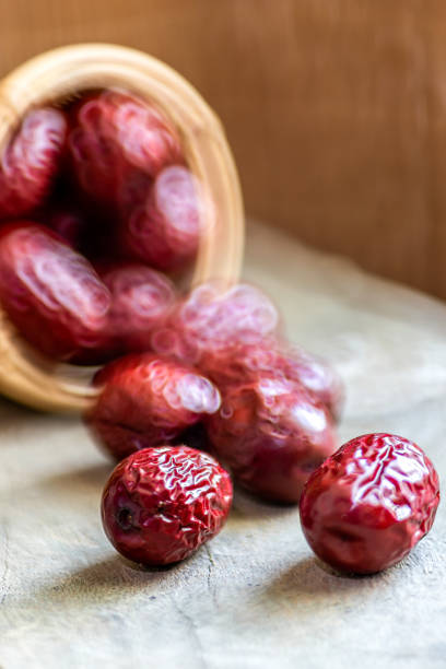 istock Ripe and dry red Jujube  on the table 1402882365