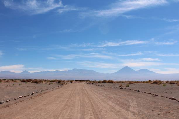 istock Dirty road on the Atacama desert, Chile. 1402882737