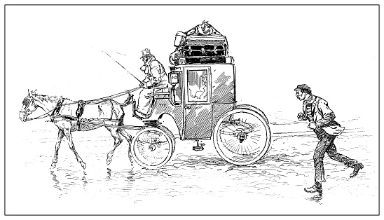 Antique illustration: Carriage