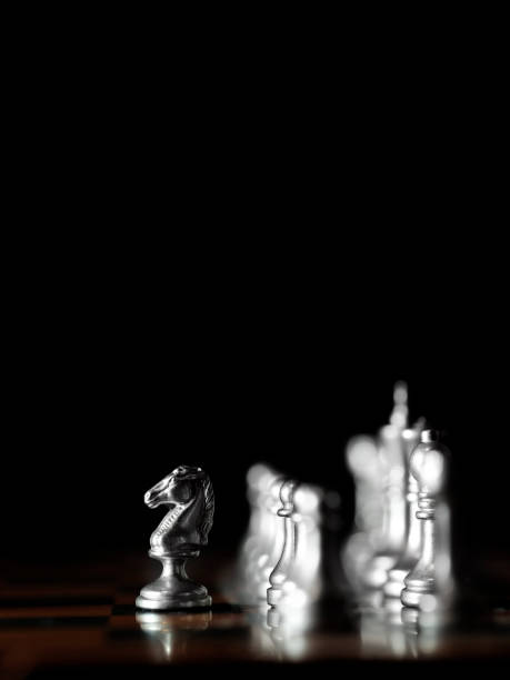istock Pieces on chess board for playing game and strategy 1402888887