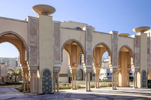 istock Casablanca, Morocco. Mosque Hassan II arcade gallery 1402893147